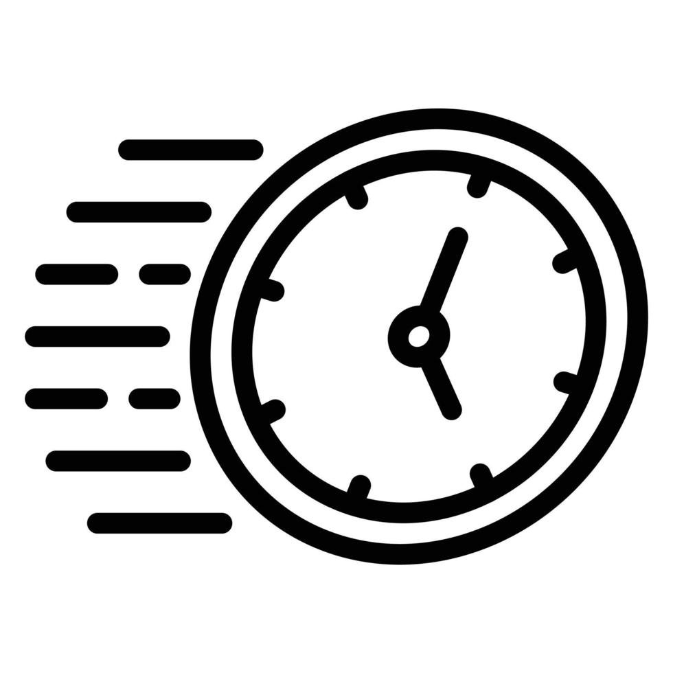 simple clock fast icon editable 48 pixel free vector